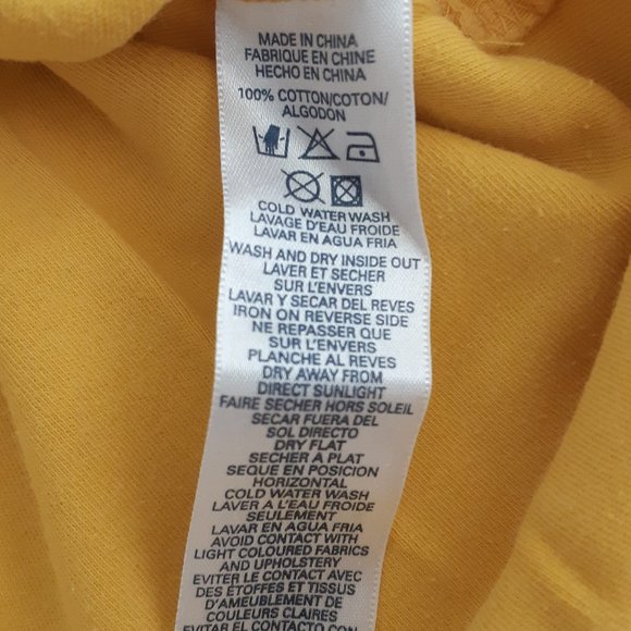 French Connection Logo Mustard Yellow T shirt - Picture 5 of 6